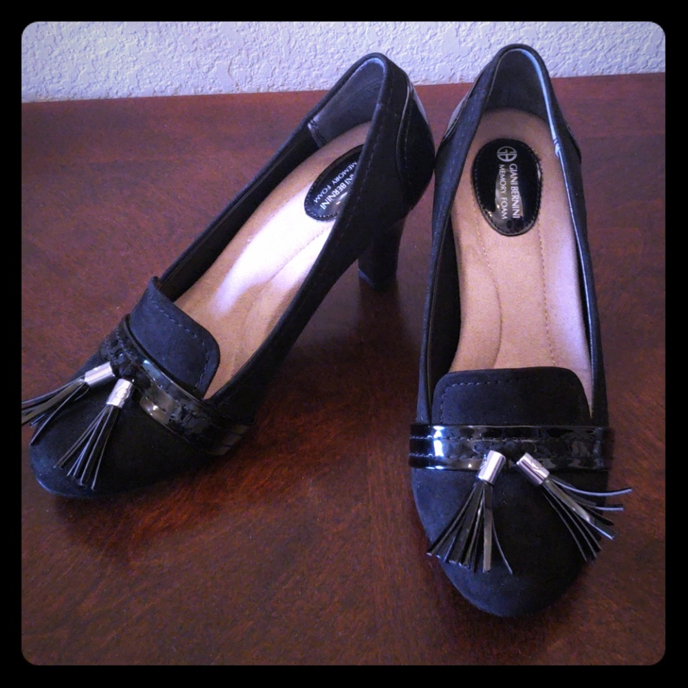 BRAND NEW Black Suede Professional Heels